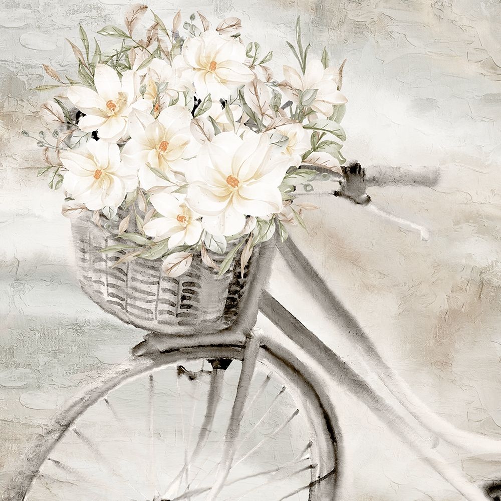 Flower Bike art print by Kimberly Allen for $57.95 CAD
