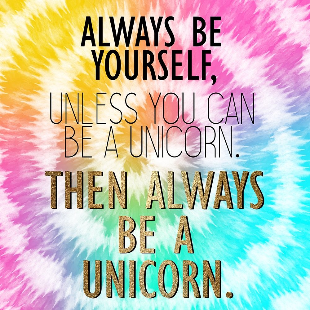 Tie Dye Unicorn 2 art print by Kimberly Allen for $57.95 CAD
