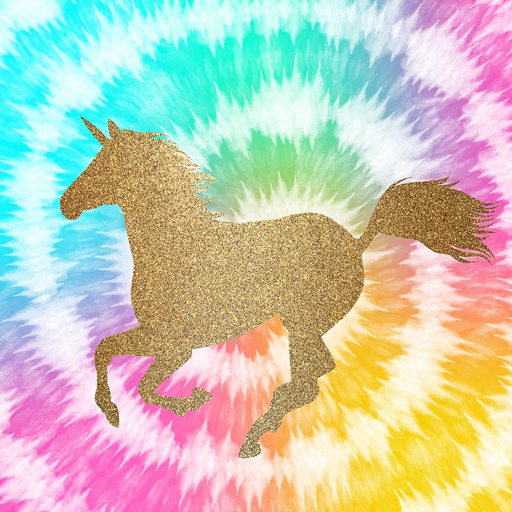 Tie Dye Unicorn 3 art print by Kimberly Allen for $57.95 CAD
