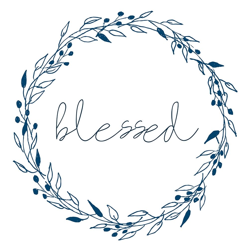 Wreath Blessed art print by Kimberly Allen for $57.95 CAD