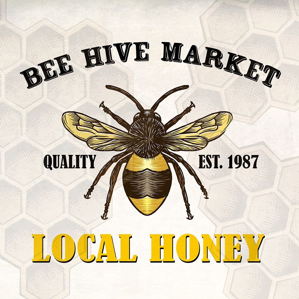 Bee Hive Market art print by Kimberly Allen for $57.95 CAD