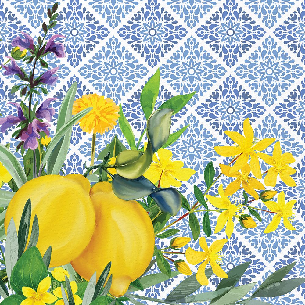 Lemon Tile 1 art print by Kimberly Allen for $57.95 CAD