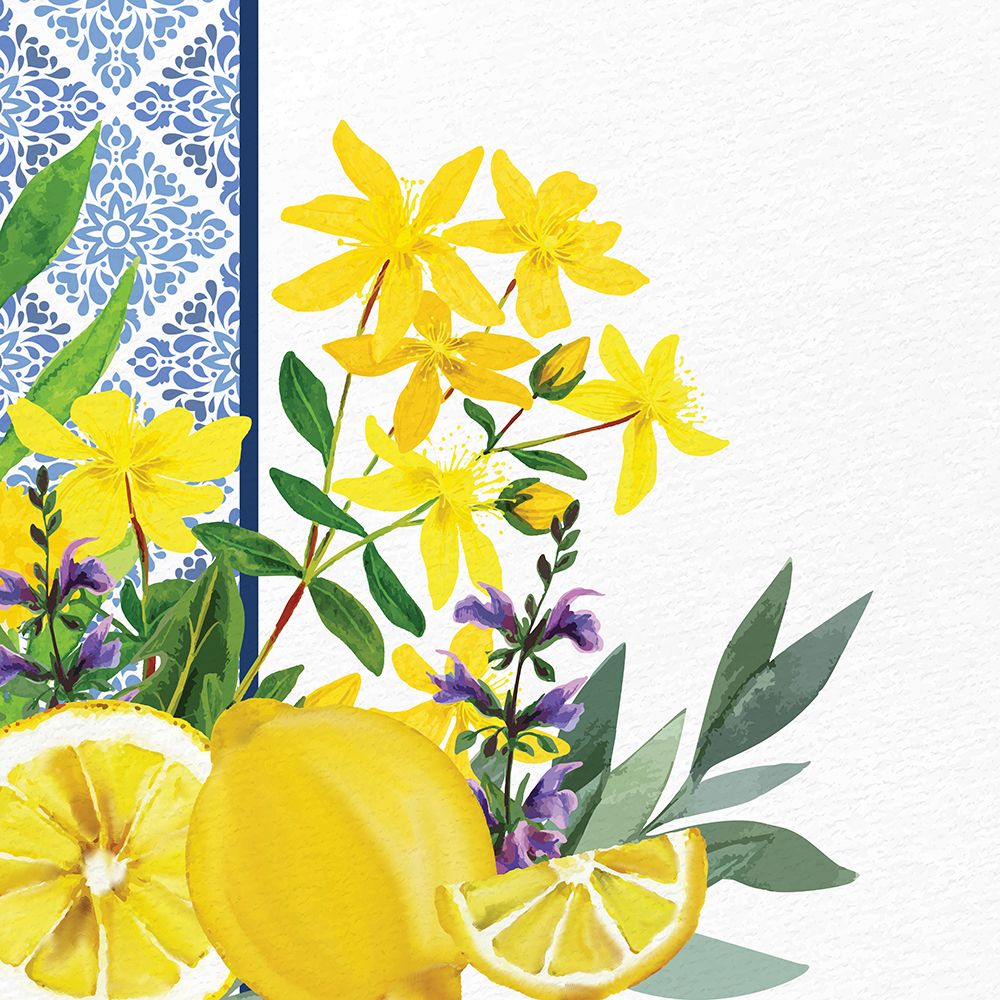 Lemon Tile 2 art print by Kimberly Allen for $57.95 CAD