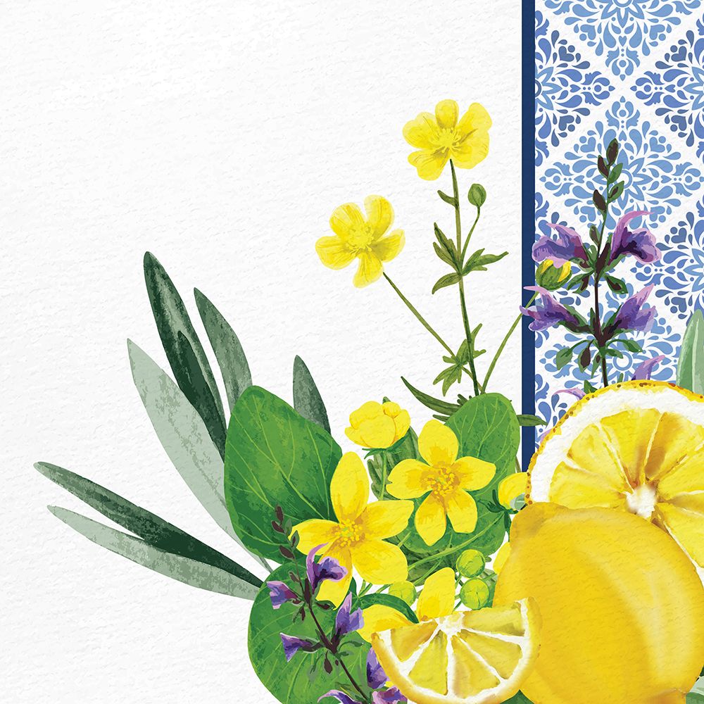 Lemon Tile 4 art print by Kimberly Allen for $57.95 CAD