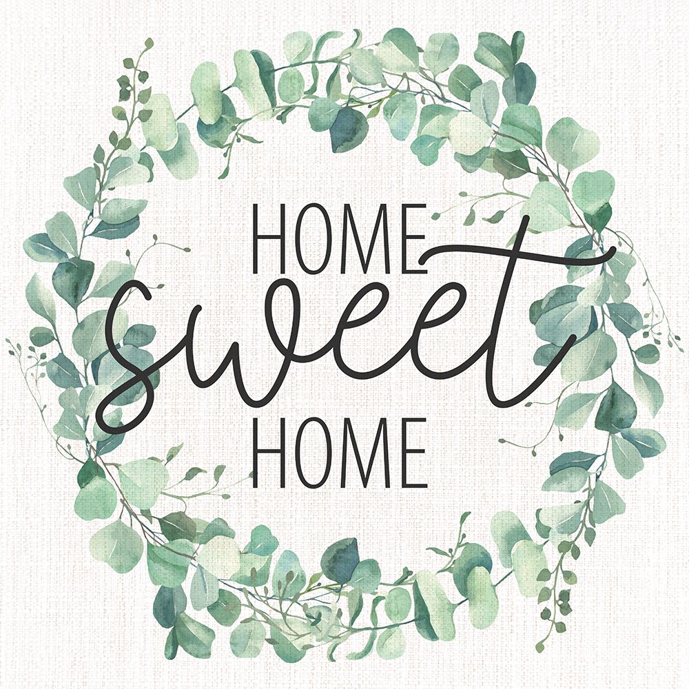 Home Sweet Home Wreath art print by Kimberly Allen for $57.95 CAD