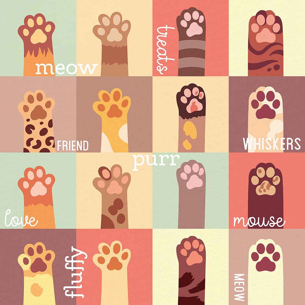 Meow Paw art print by Kimberly Allen for $57.95 CAD