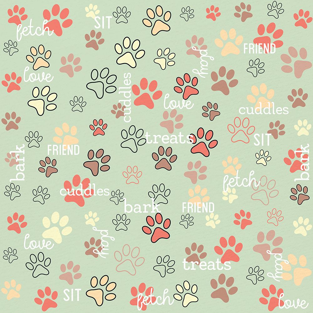 Paw Print art print by Kimberly Allen for $57.95 CAD
