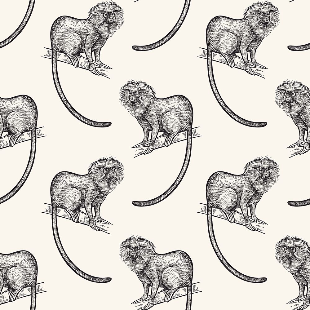 Monkey Pattern art print by Kimberly Allen for $57.95 CAD