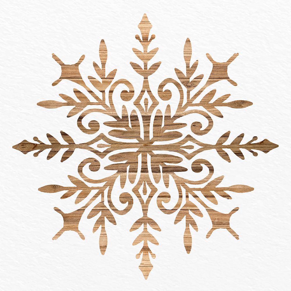 Wooden Snowflake 1 art print by Kimberly Allen for $57.95 CAD