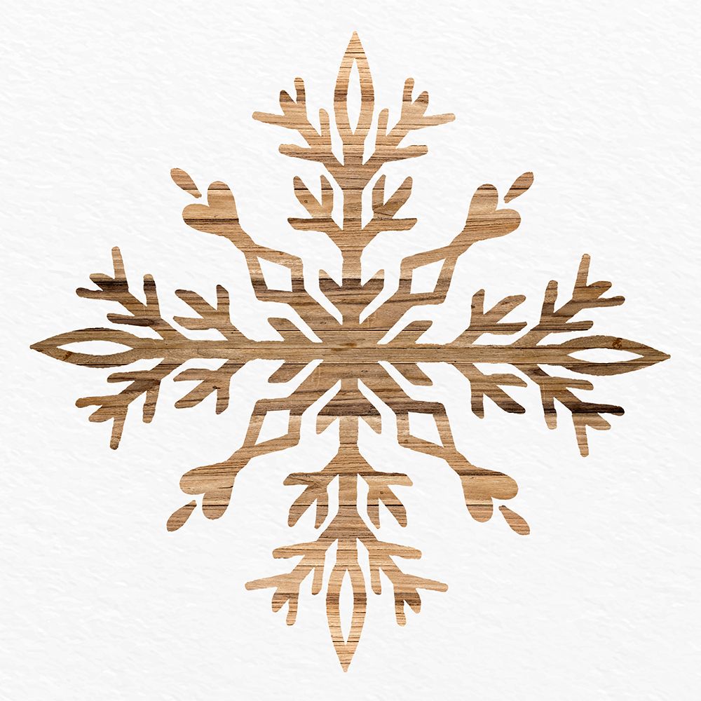 Wooden Snowflake 2 art print by Kimberly Allen for $57.95 CAD