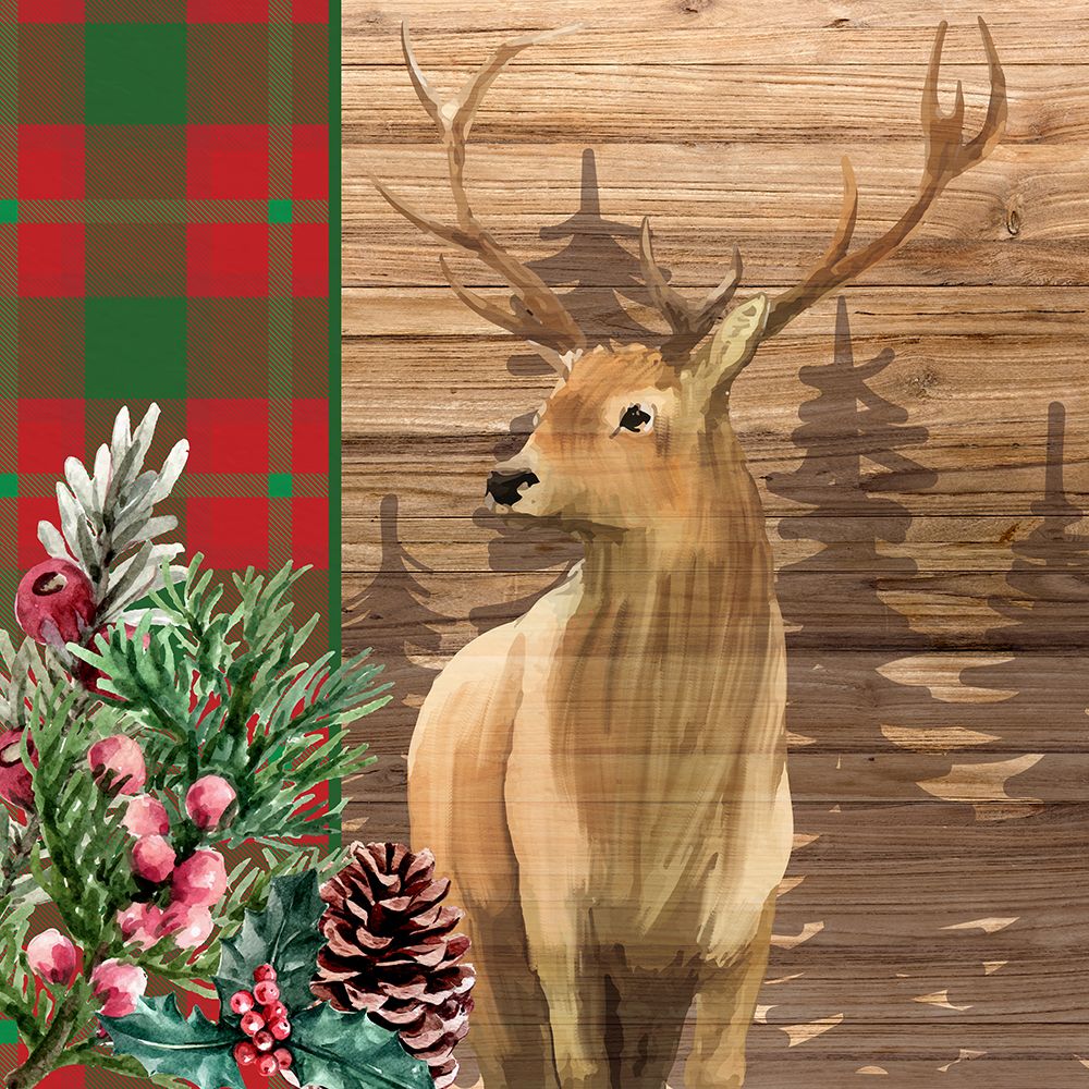 Woodland Christmas Square 1 art print by Kimberly Allen for $57.95 CAD