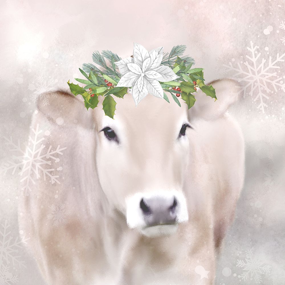 Snow Cow art print by Kimberly Allen for $57.95 CAD