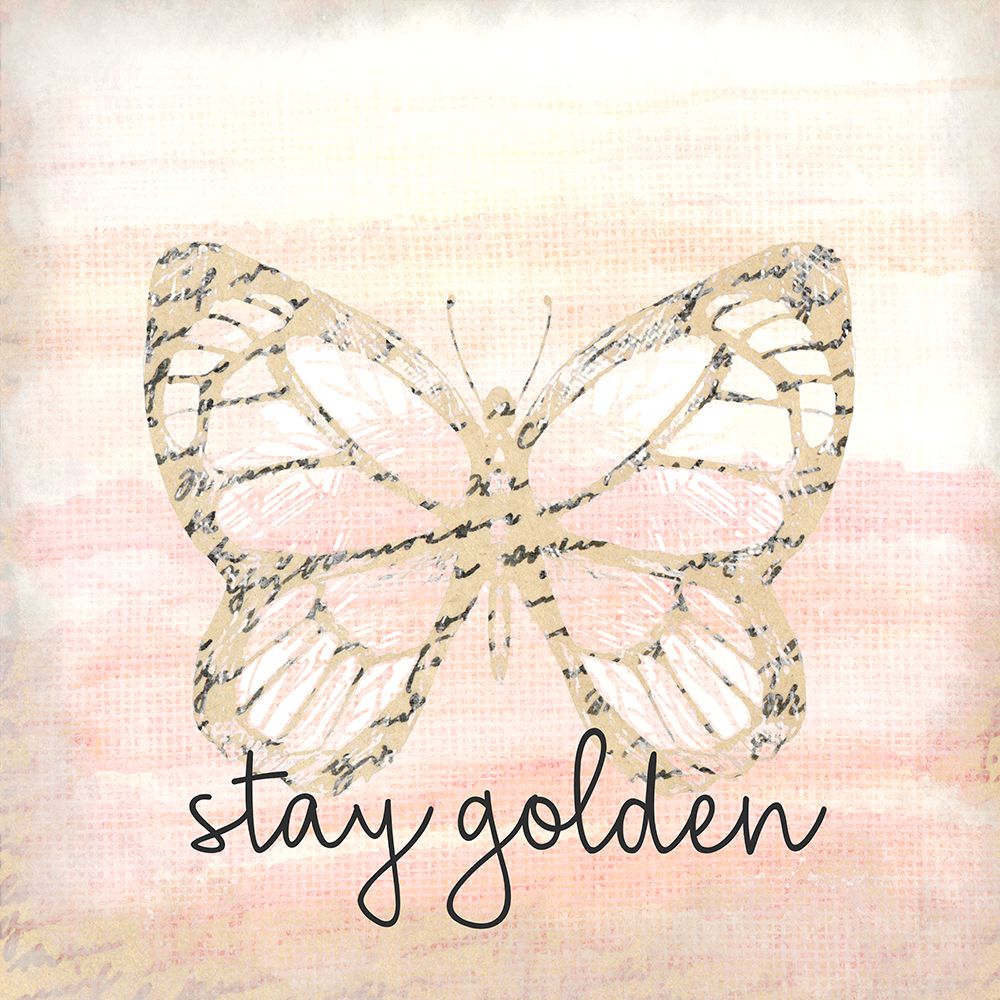 Stay Golden Butterfly art print by Kimberly Allen for $57.95 CAD