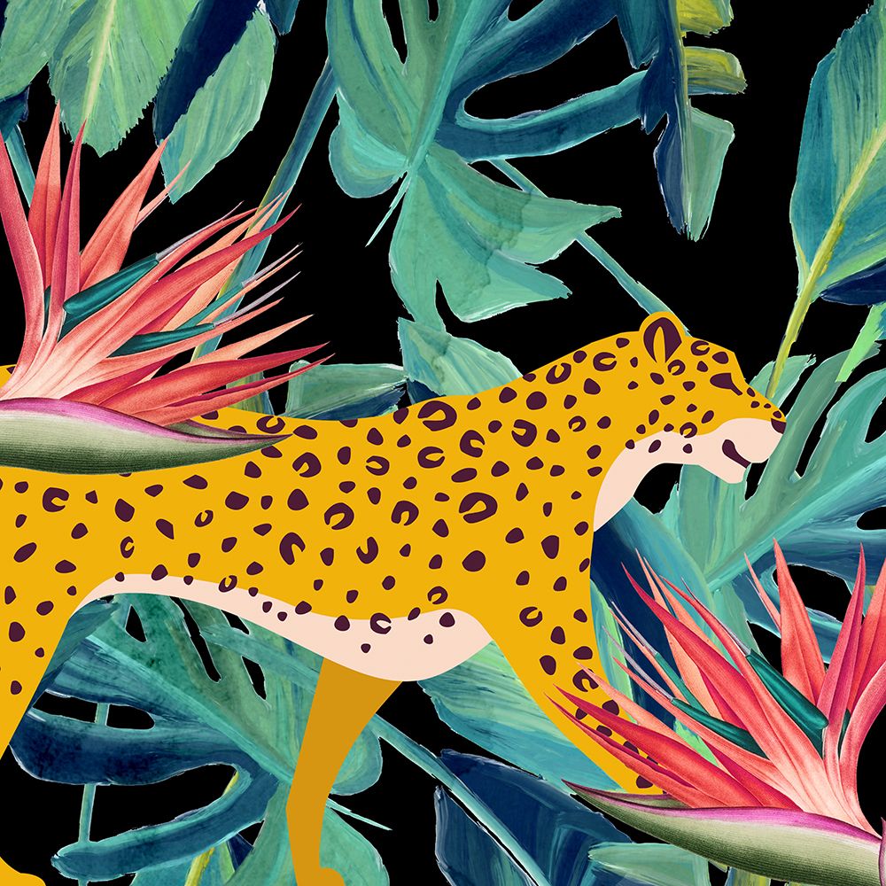 In the Palms Leopards 1 art print by Kimberly Allen for $57.95 CAD