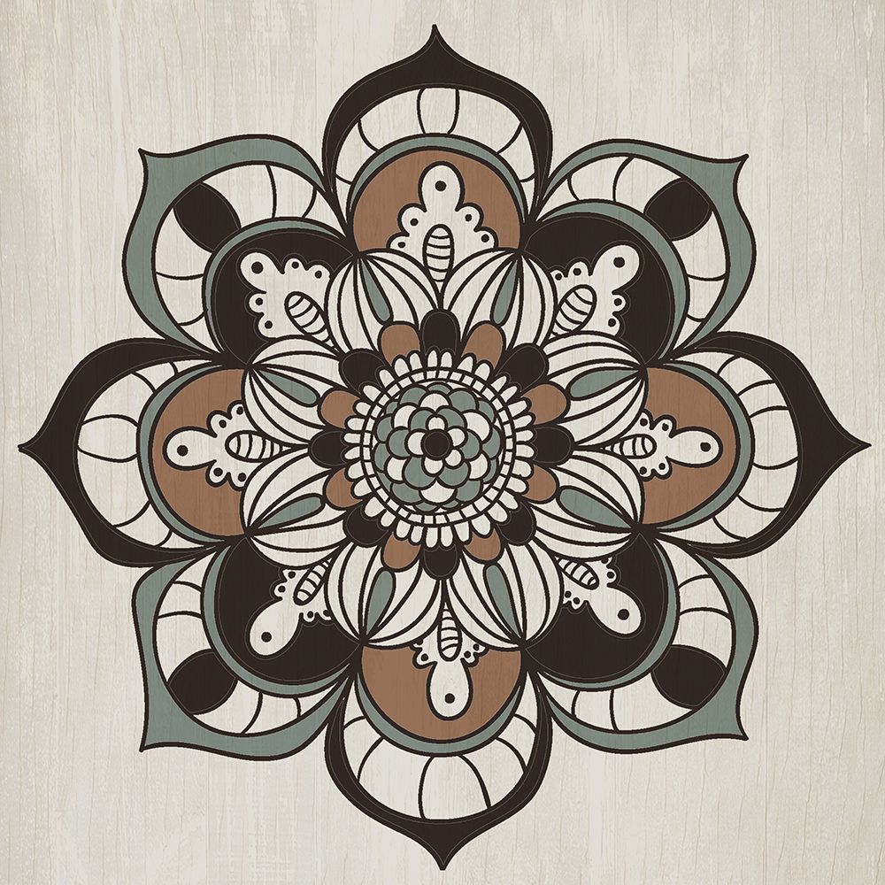 Colored Mandala art print by Kimberly Allen for $57.95 CAD