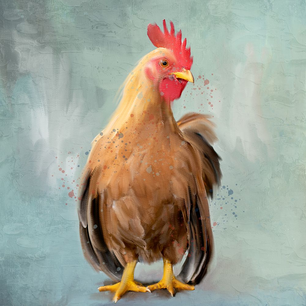 Rooster 2 art print by Kimberly Allen for $57.95 CAD