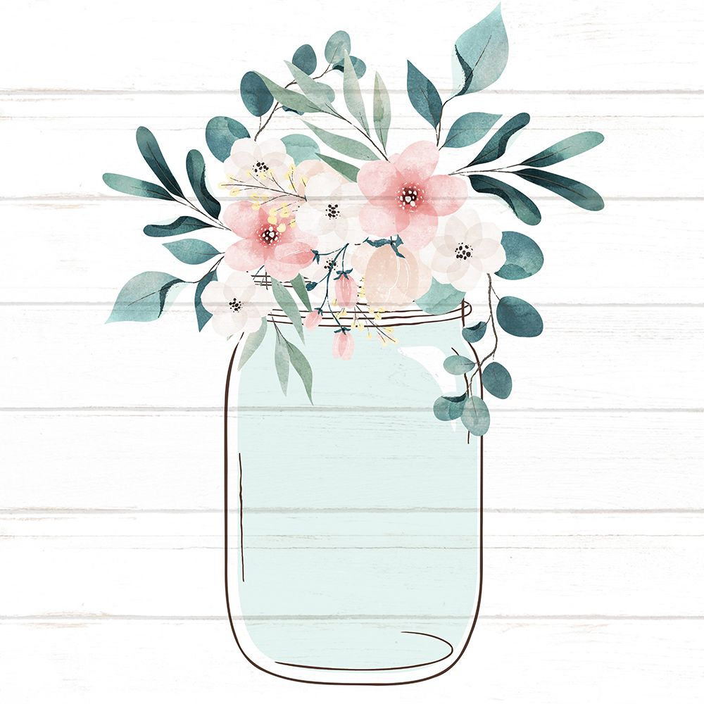 Floral Jar 1 art print by Kimberly Allen for $57.95 CAD