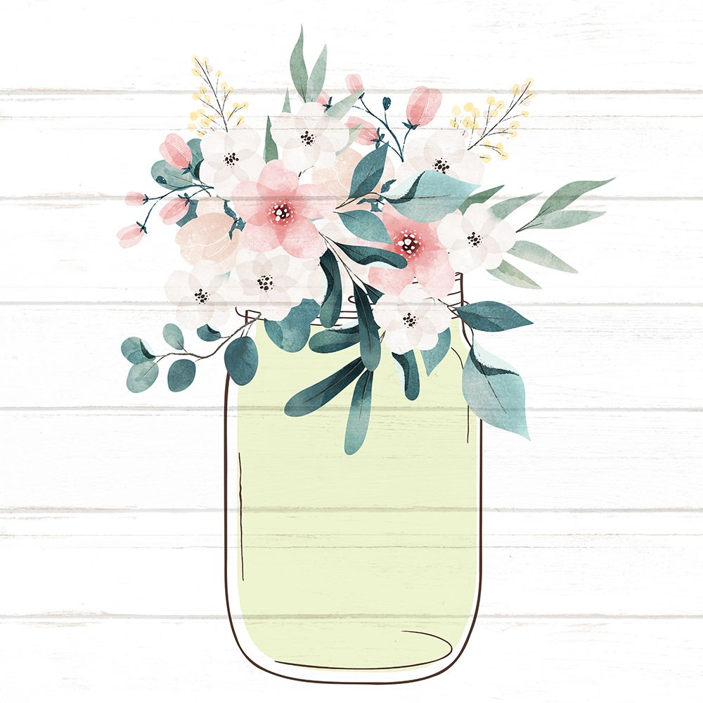 Floral Jar 3 art print by Kimberly Allen for $57.95 CAD