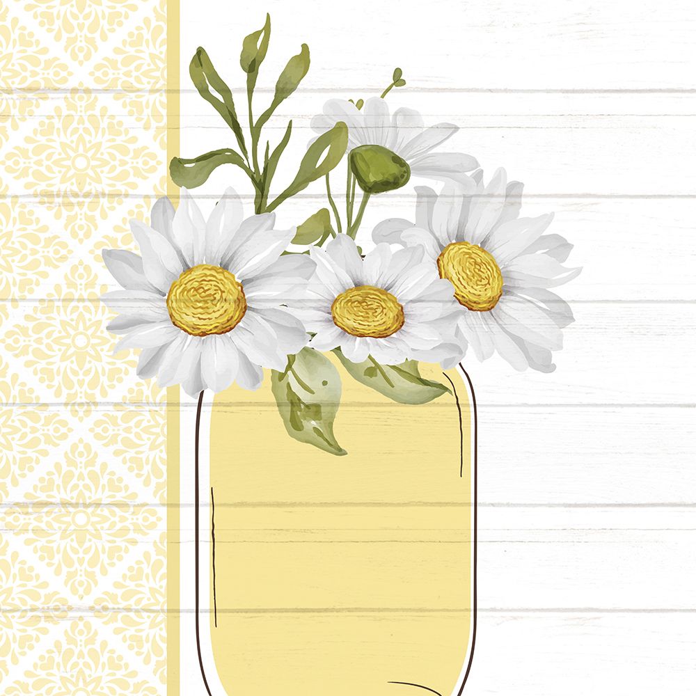 Mason Jar Floral 3 art print by Kimberly Allen for $57.95 CAD