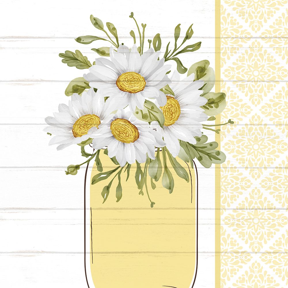 Mason Jar Floral 4 art print by Kimberly Allen for $57.95 CAD