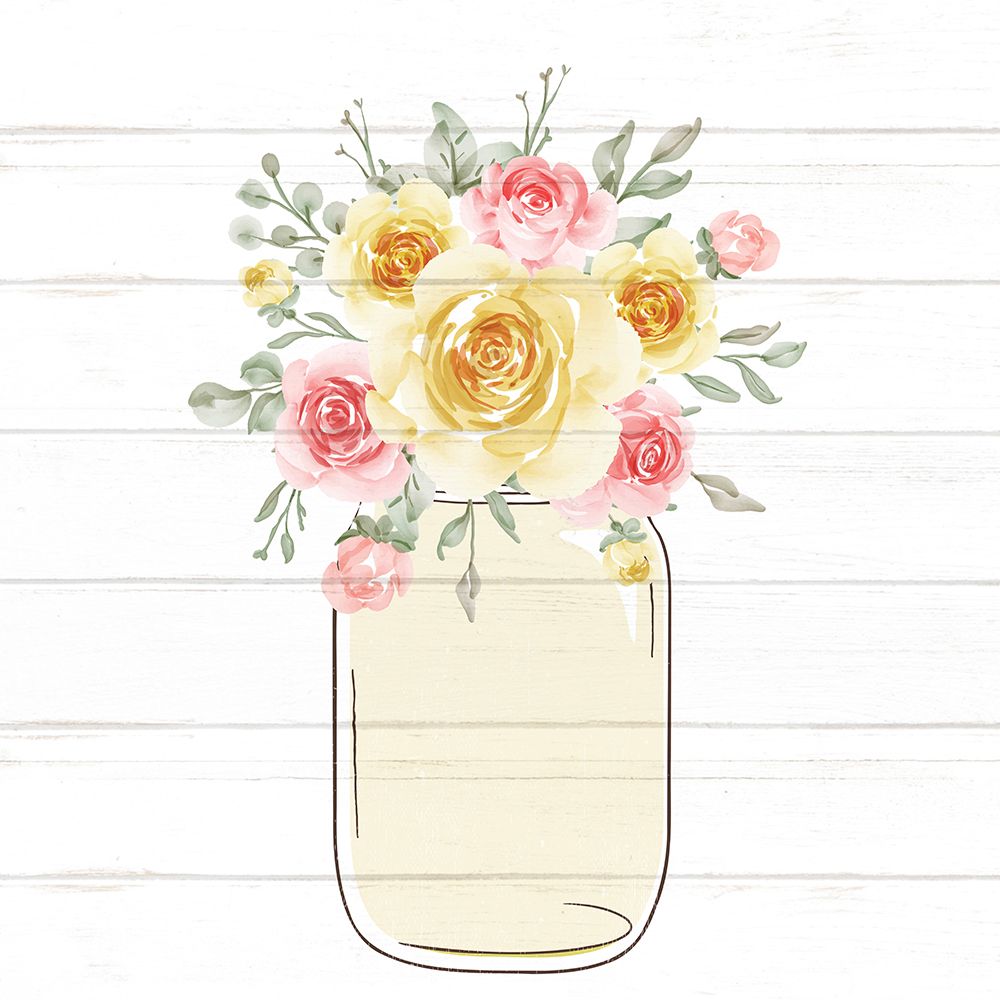 Mason Jar Floral 11 art print by Kimberly Allen for $57.95 CAD