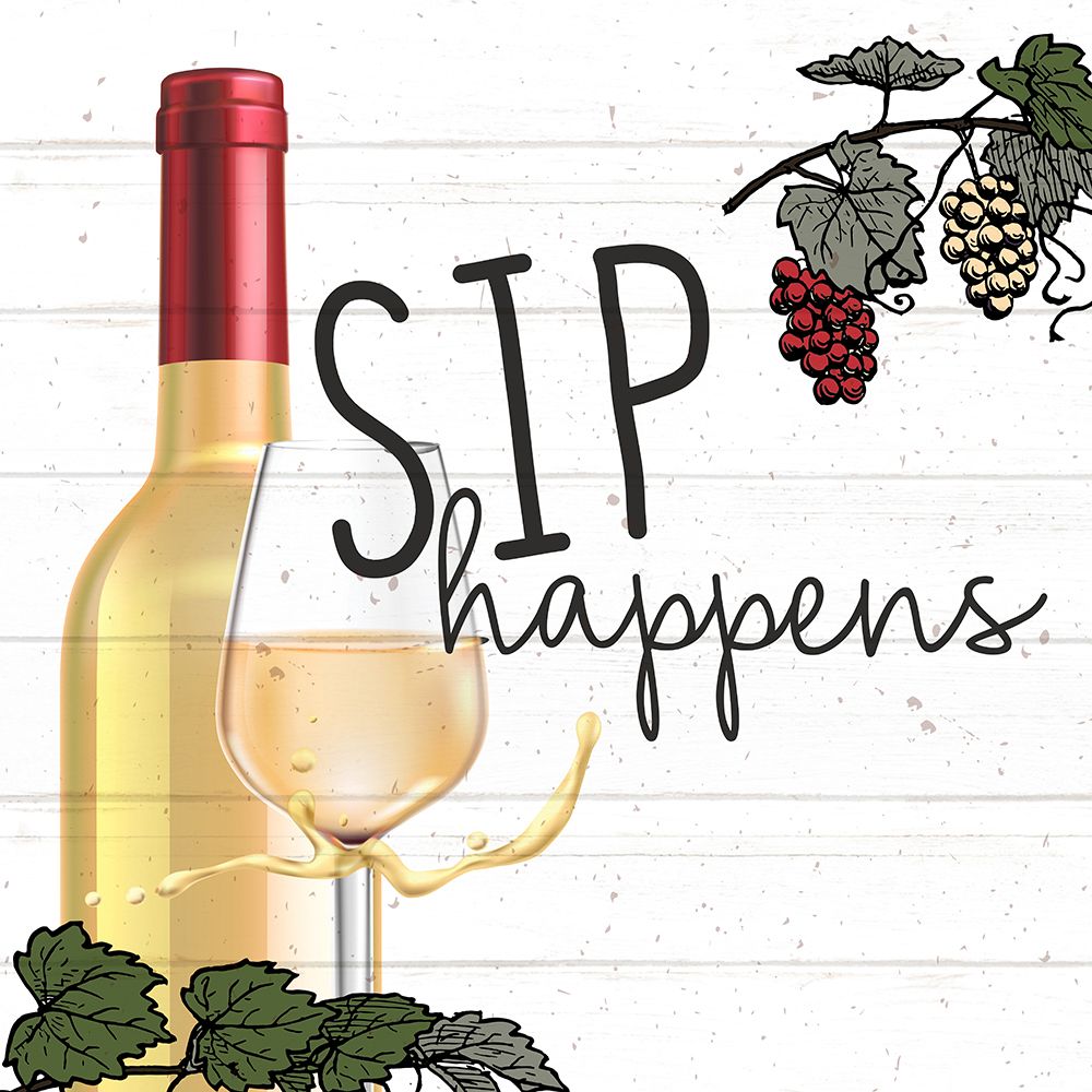 Sip Happens art print by Kimberly Allen for $57.95 CAD