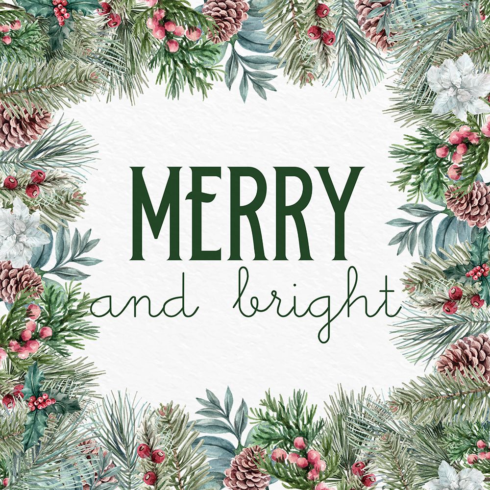Merry and Bright art print by Kimberly Allen for $57.95 CAD