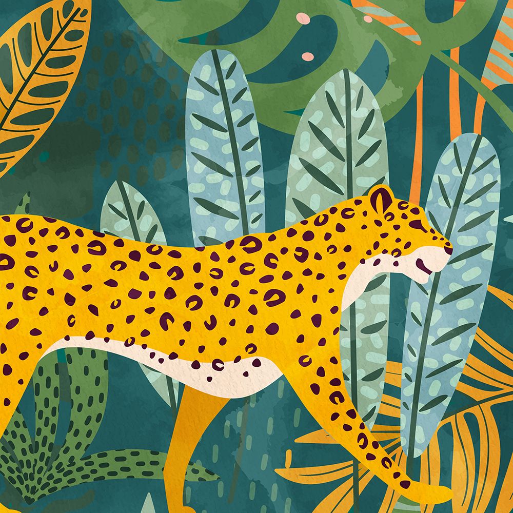 Palm Leopard 2 art print by Kimberly Allen for $57.95 CAD