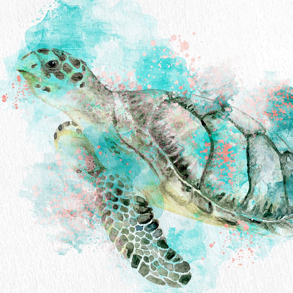 Turtle Swim art print by Kimberly Allen for $57.95 CAD