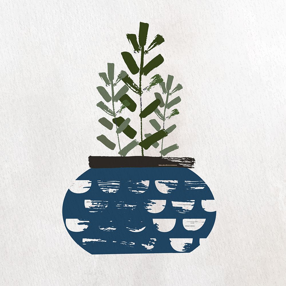 Blue Pots 1 art print by Kimberly Allen for $57.95 CAD