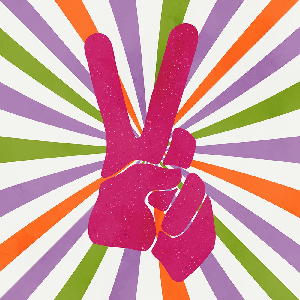 Peace Sign V2 art print by Kimberly Allen for $57.95 CAD