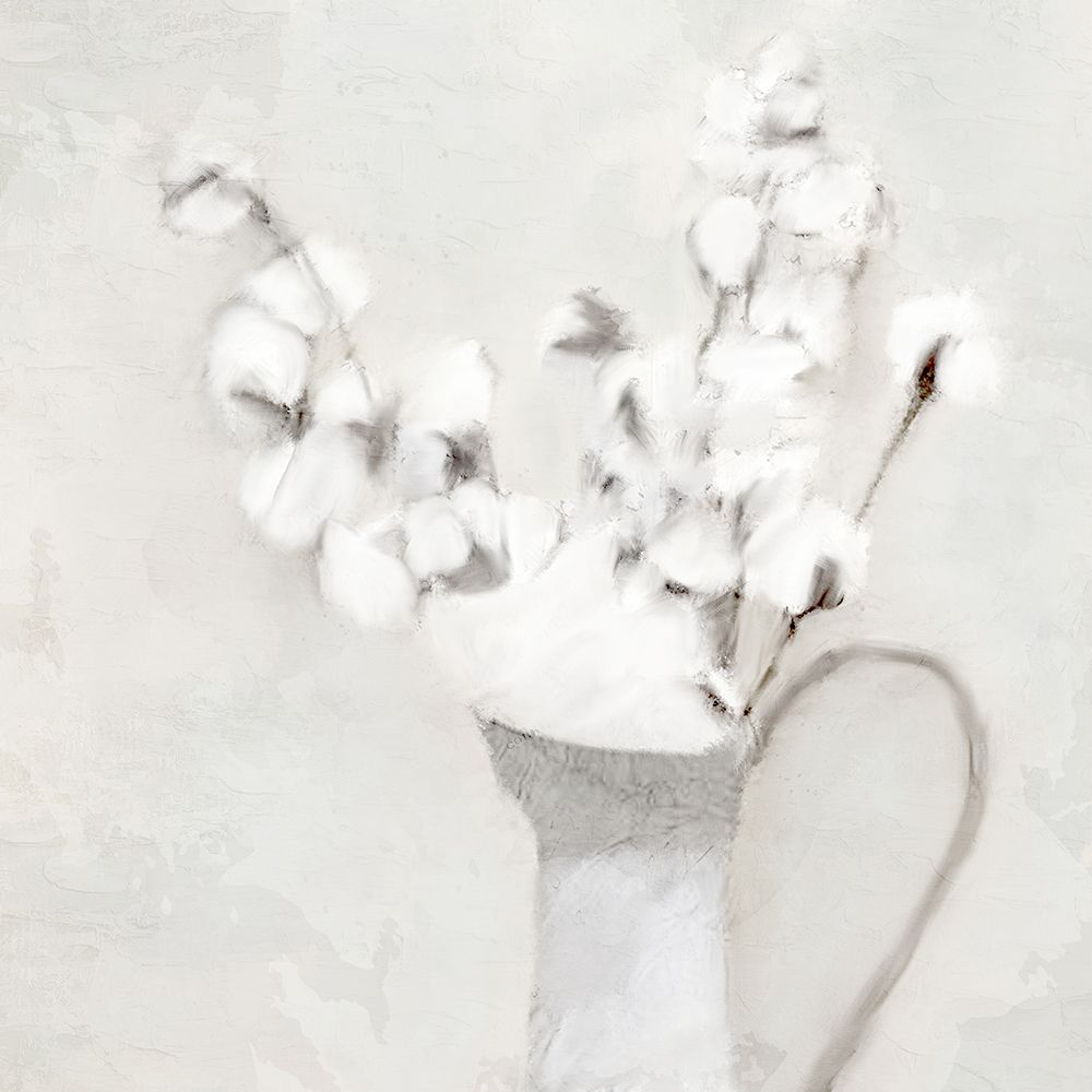 Vase Of Cotton art print by Kimberly Allen for $57.95 CAD