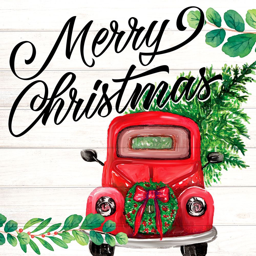 Red Christmas art print by Kimberly Allen for $57.95 CAD