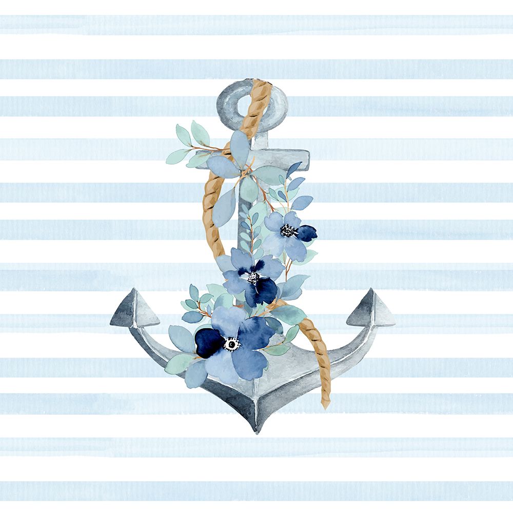 Floral Anchor 2 art print by Kimberly Allen for $57.95 CAD