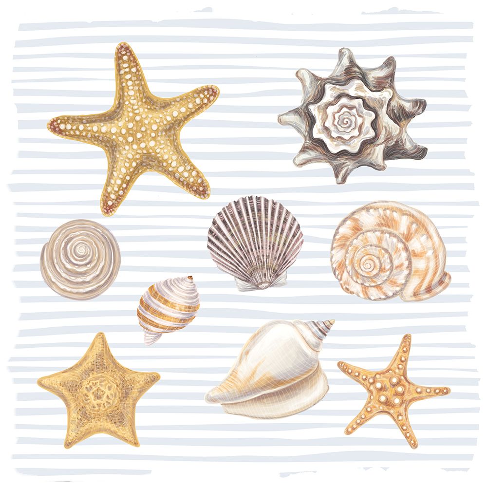 Beach Love Pattern art print by Kimberly Allen for $57.95 CAD