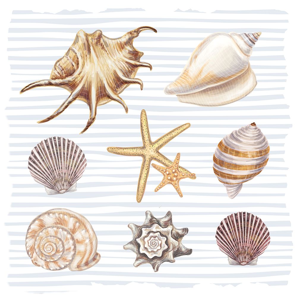 Beach Love Pattern 2 art print by Kimberly Allen for $57.95 CAD