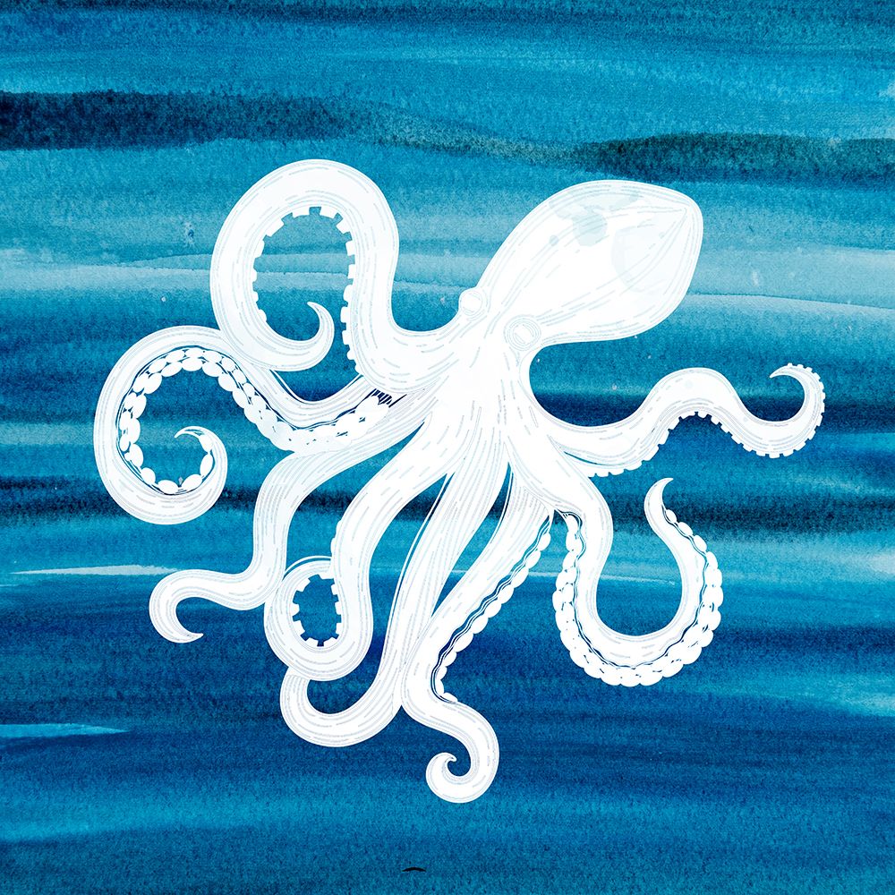 Ombre Octopus art print by Kimberly Allen for $57.95 CAD