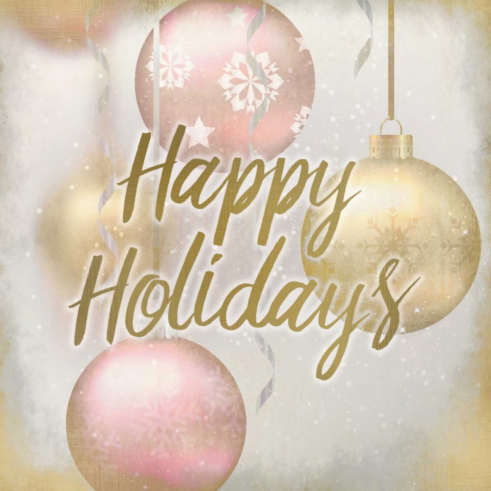Happy Holidays Ornaments art print by Kimberly Allen for $57.95 CAD