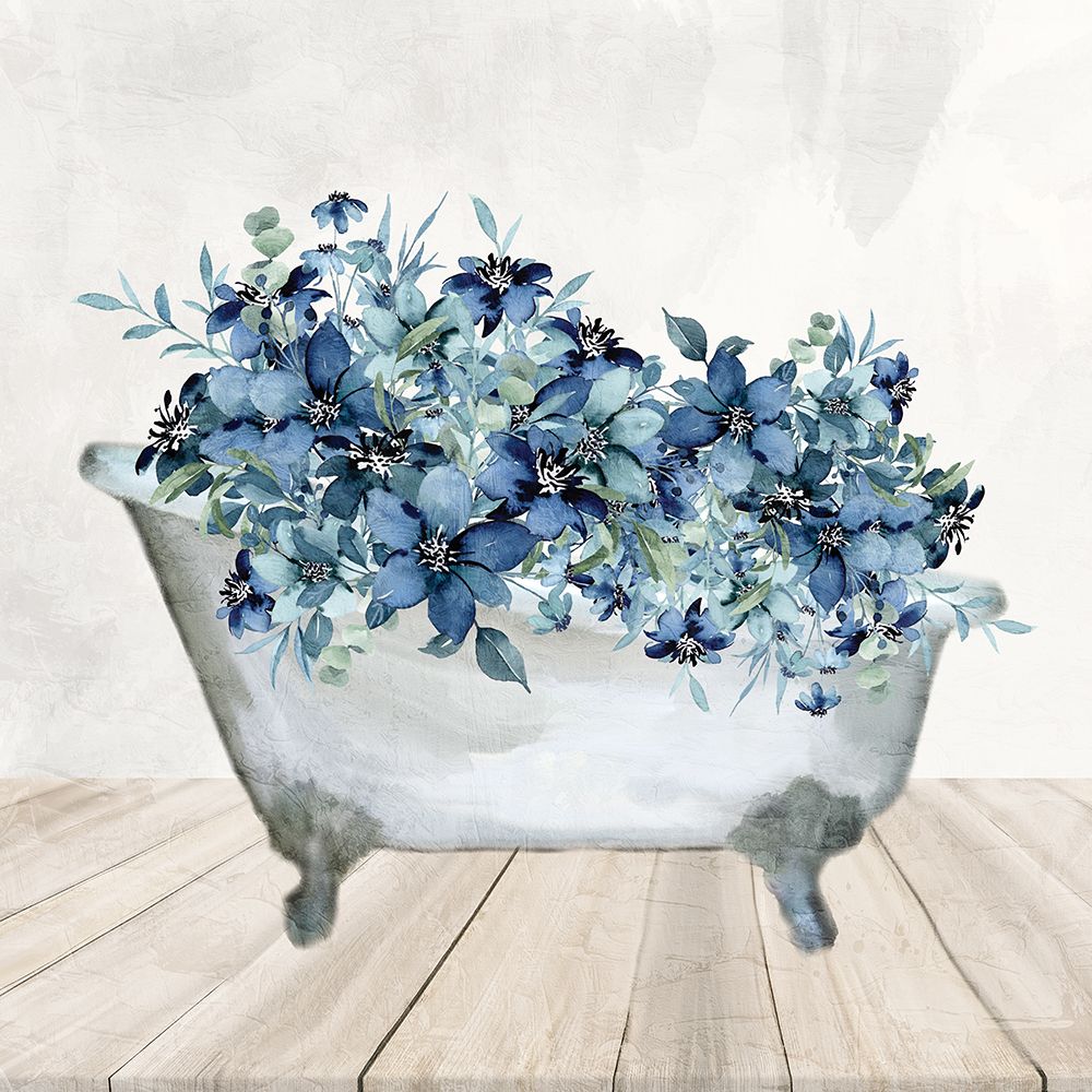 Blue Bath 1 art print by Kimberly Allen for $57.95 CAD
