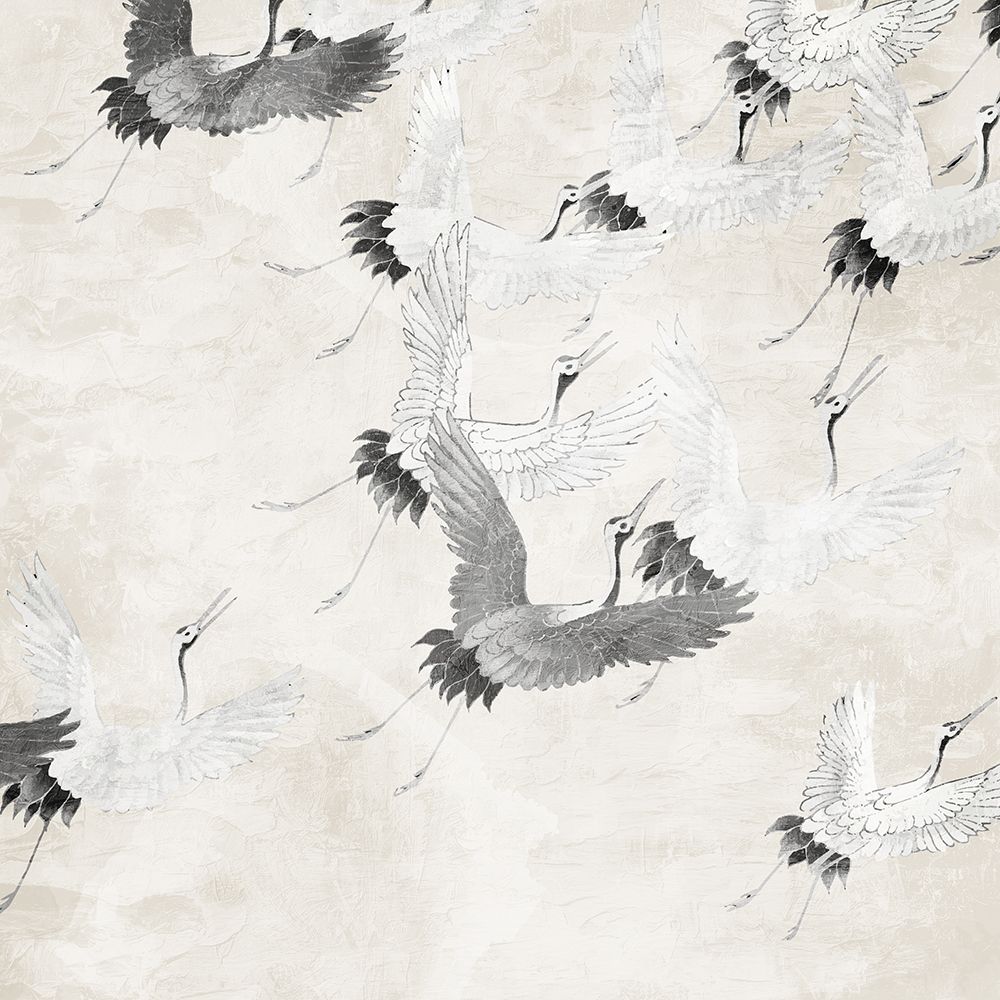 Cranes In Flight art print by Kimberly Allen for $57.95 CAD