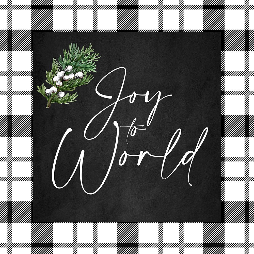 Joy To The World Plaid art print by Kimberly Allen for $57.95 CAD