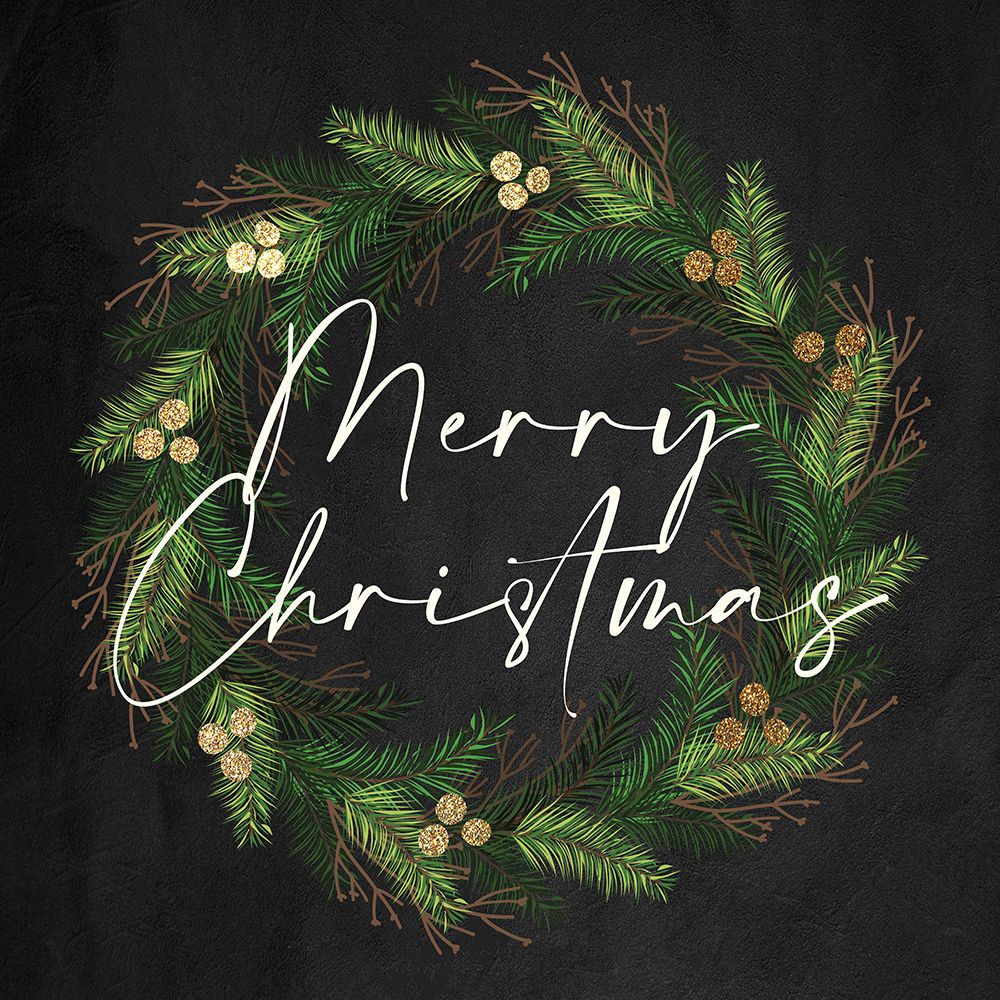 Merry Wreath art print by Kimberly Allen for $57.95 CAD