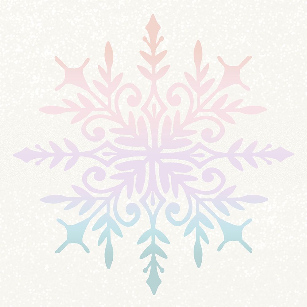 Pastel Snowflake 1 art print by Kimberly Allen for $57.95 CAD