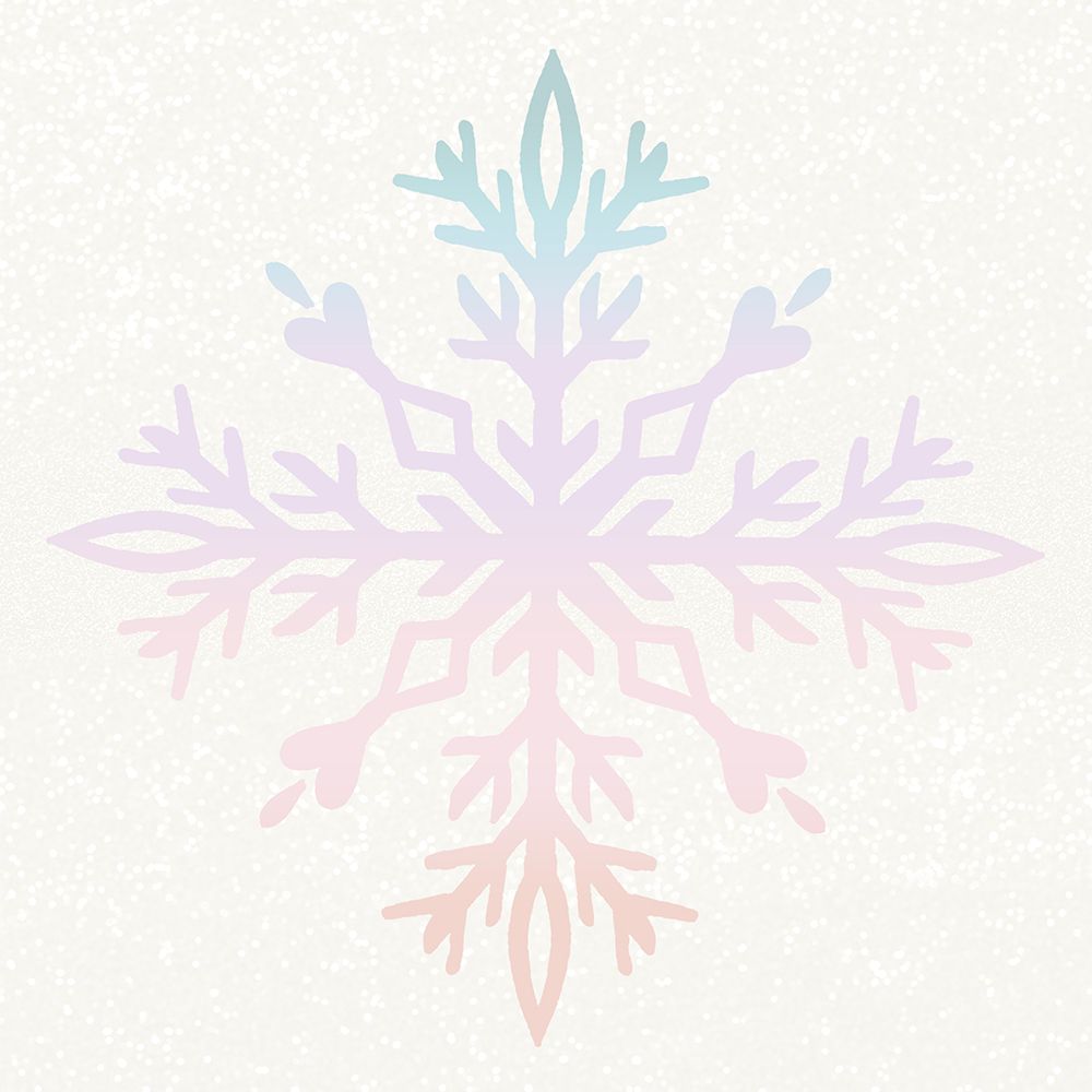 Pastel Snowflake 2 art print by Kimberly Allen for $57.95 CAD
