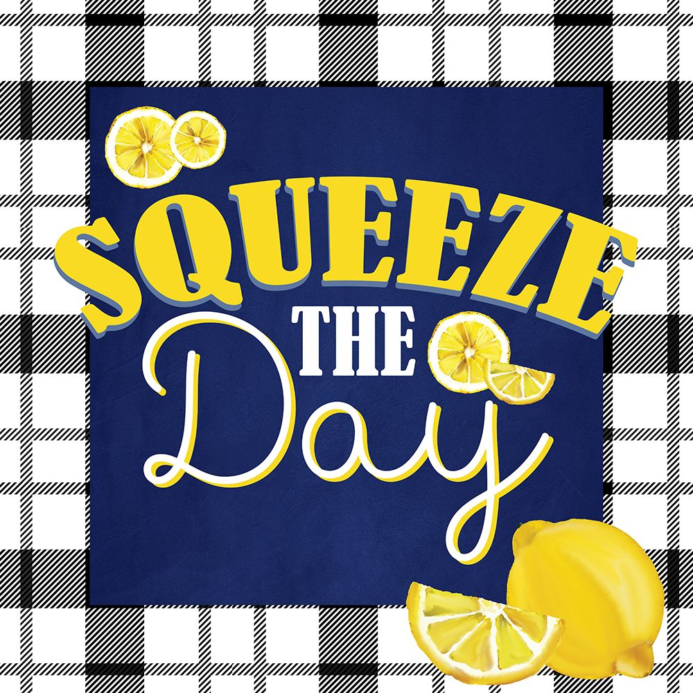 Lemon Plaid 2 art print by Kimberly Allen for $57.95 CAD