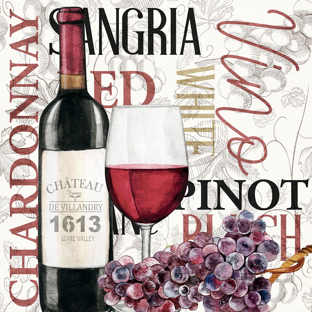 Vino 1 art print by Kimberly Allen for $57.95 CAD