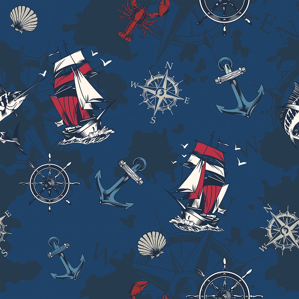 To The Sea Pattern art print by Kimberly Allen for $57.95 CAD