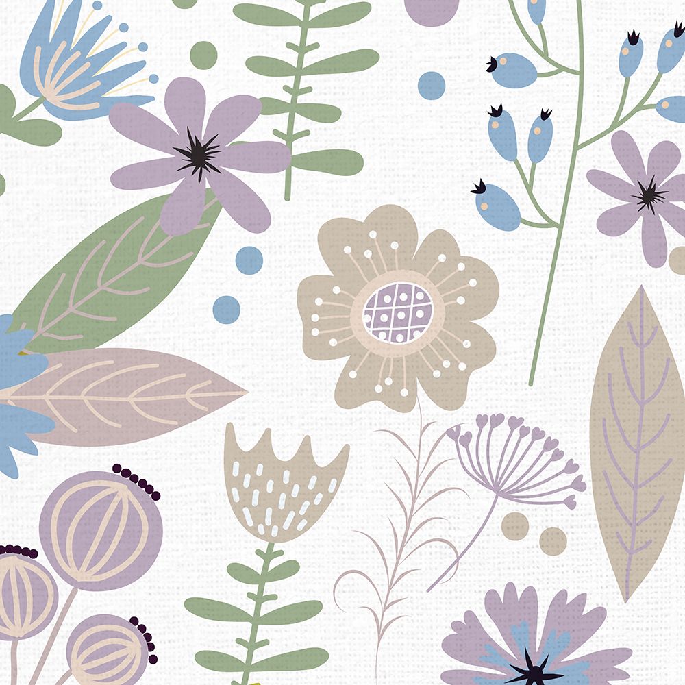 Garden Floral Square 1 art print by Kimberly Allen for $57.95 CAD