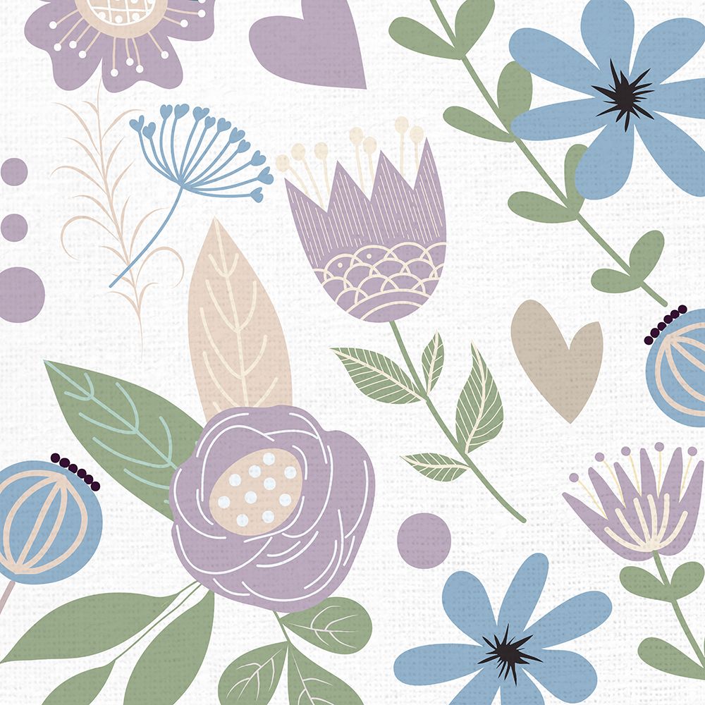 Garden Floral Square 2 art print by Kimberly Allen for $57.95 CAD