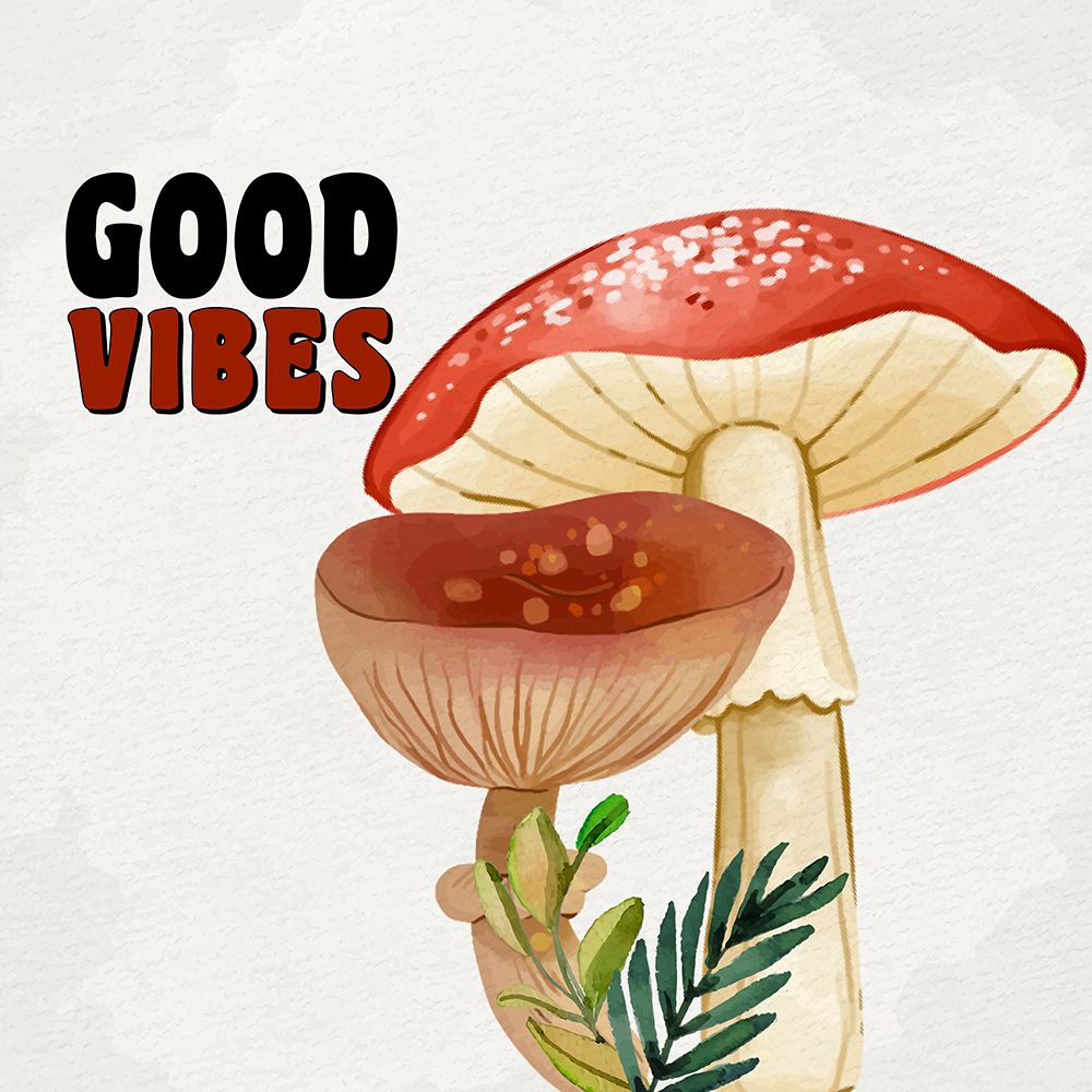 Mushrooms And Leaves 4 art print by Kimberly Allen for $57.95 CAD